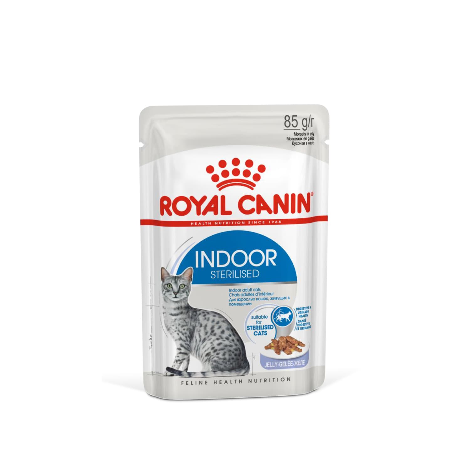 Royal Canin Indoor sterilised кусочки в желе 85гр