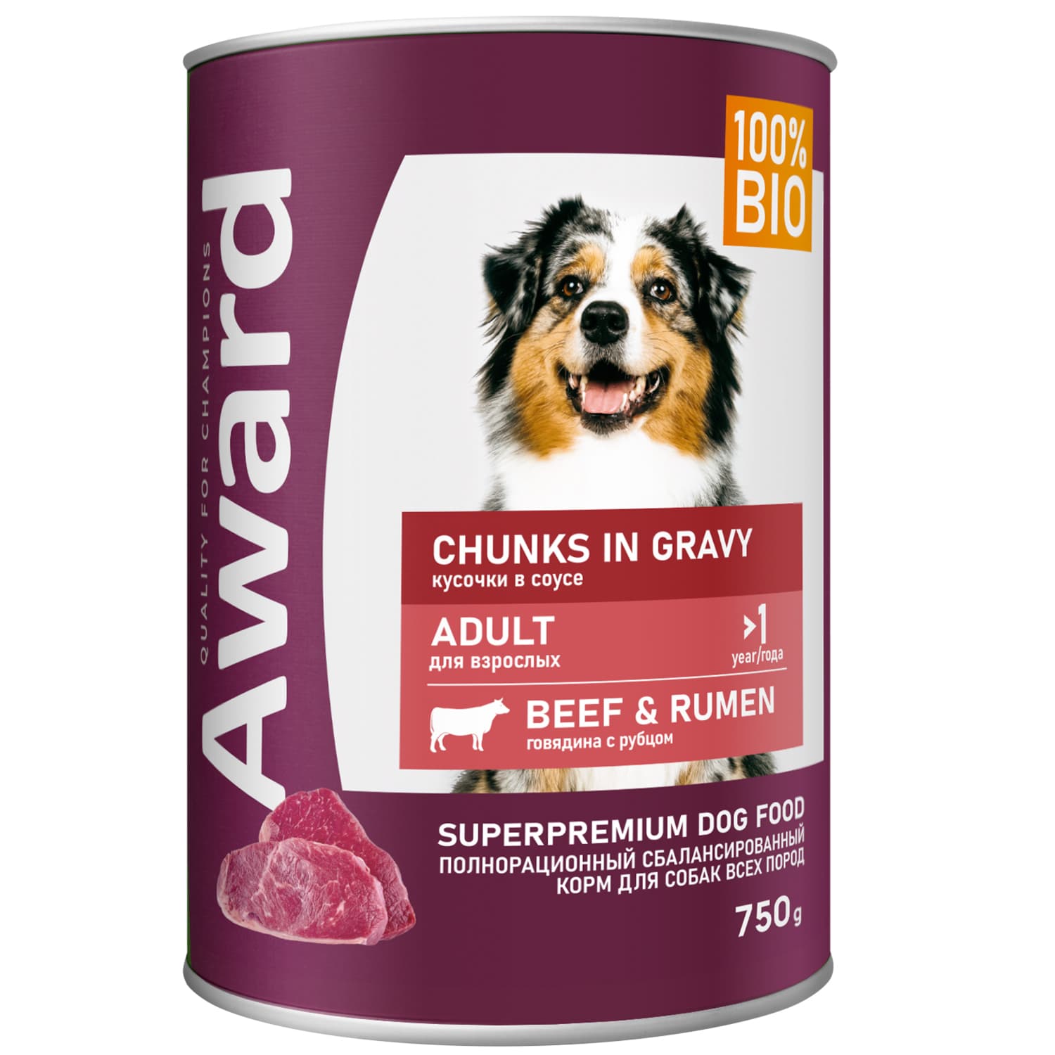 Award Adult паштет из говядины 400г